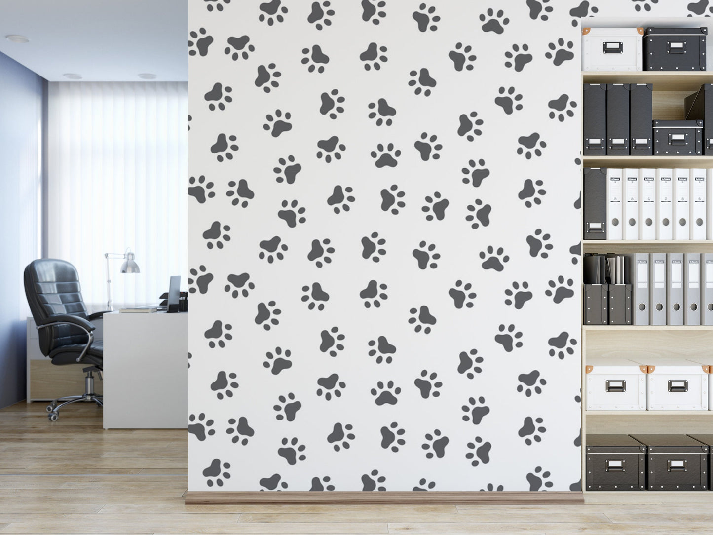 Black Paw Prints, Puppy, Dog Wallpaper MW1410