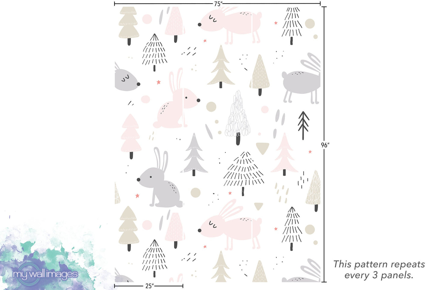 Cute Woodland Animal Wallpaper MW1240