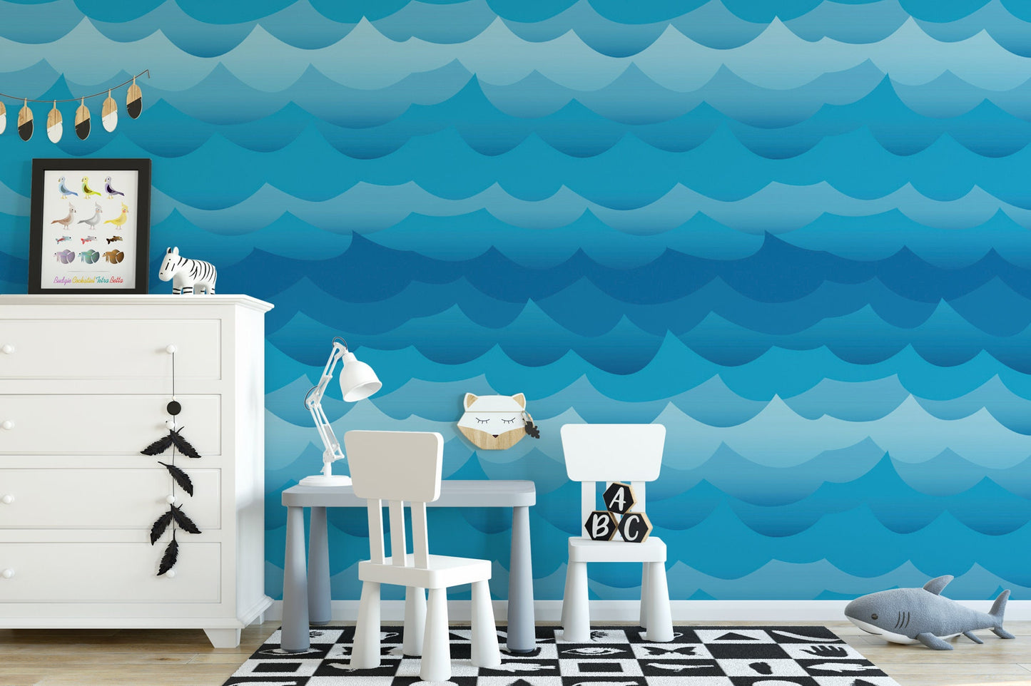 Blue Ocean Waves Wallpaper MW1569