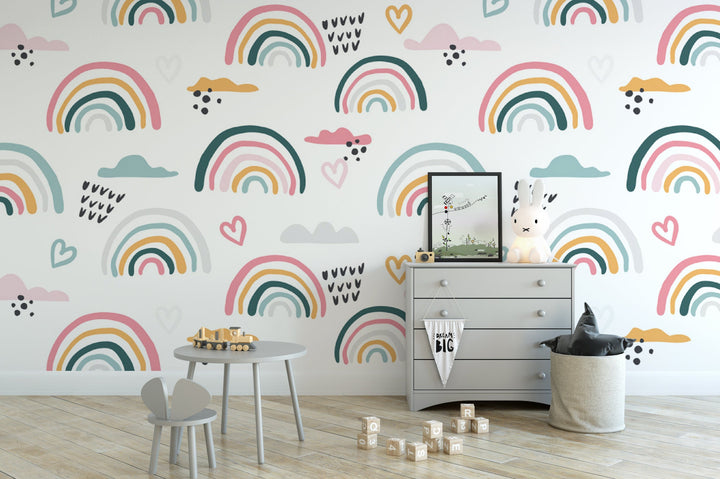 Rainbows and Hearts Wallpaper MW1577