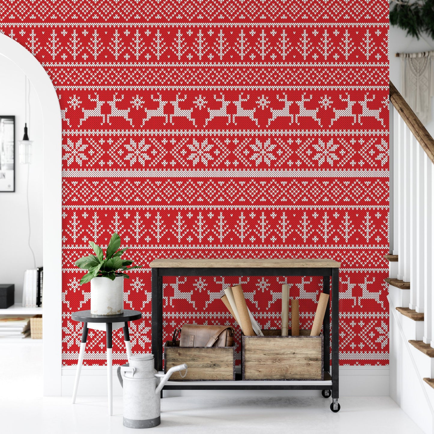 Red Christmas Sweater Wallpaper MW1672