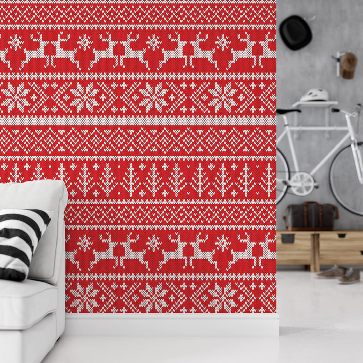 Red Christmas Sweater Wallpaper MW1672