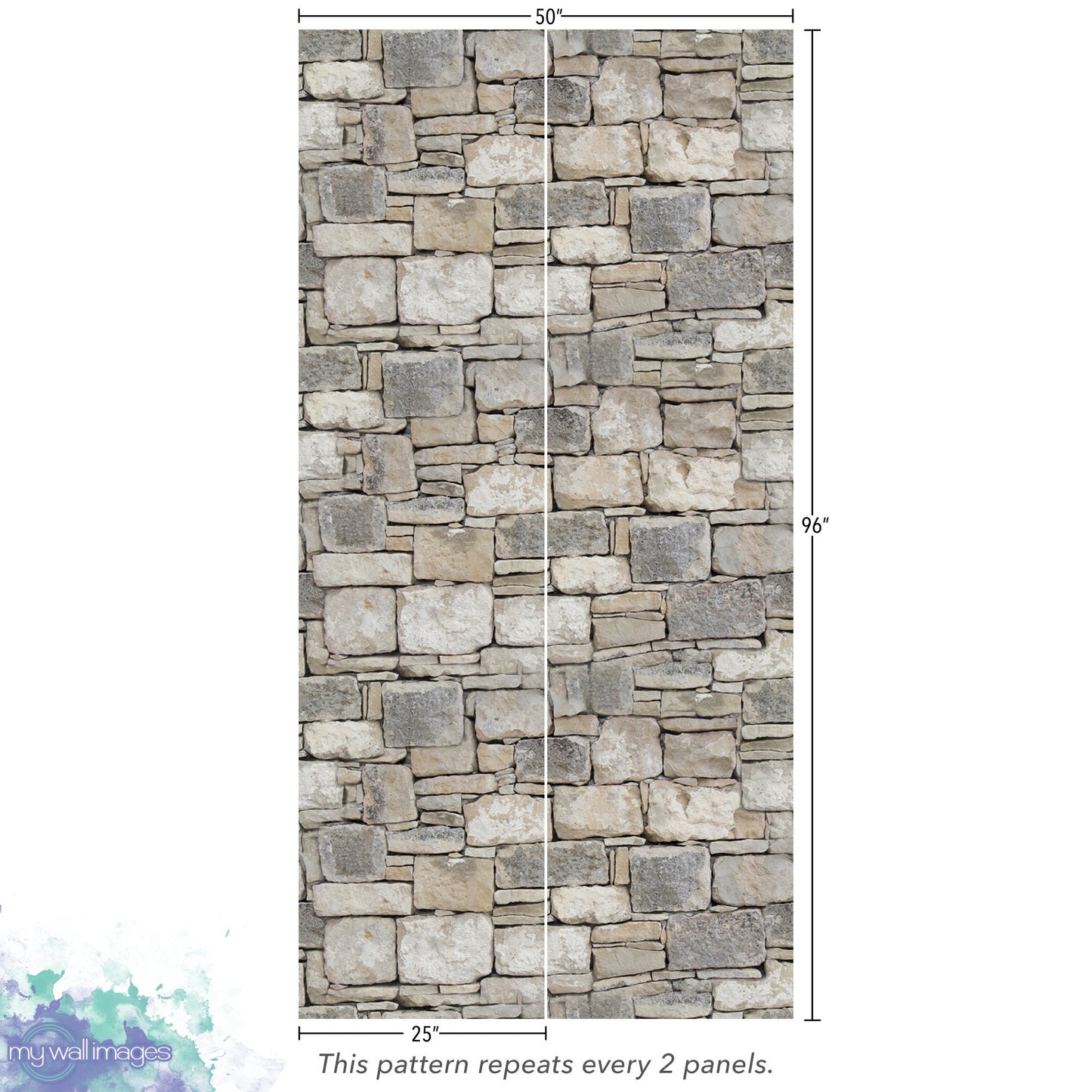 Brown Stone Wall Wallpaper MW1533