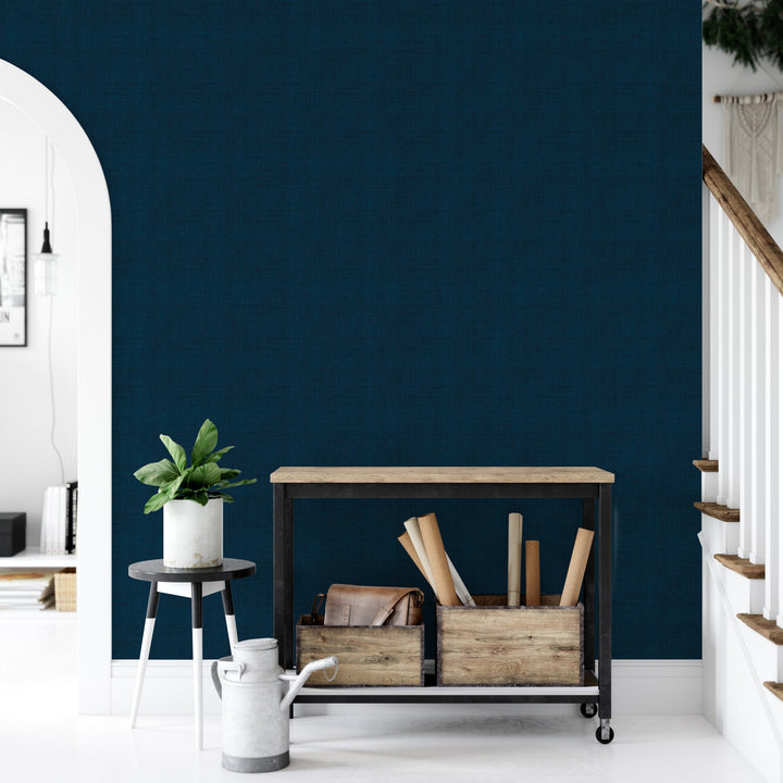 Faux Blue Cloth Wallpaper MW1530