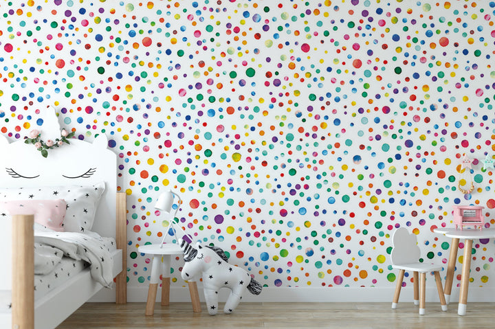 Watercolor Confetti Circles Wallpaper MW1599