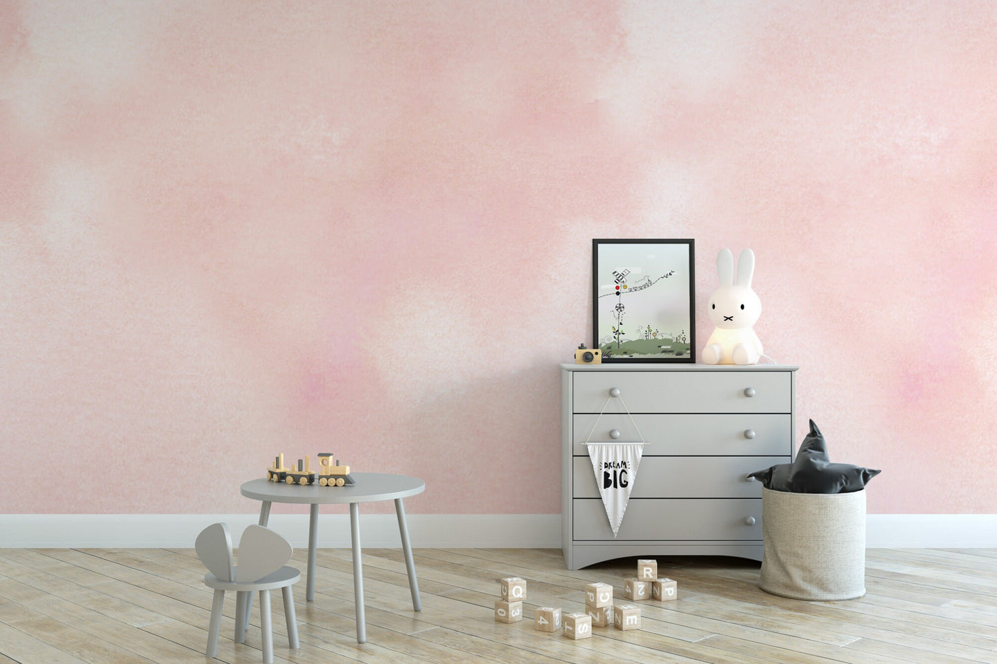 Soft Pink Wallpaper MW1824