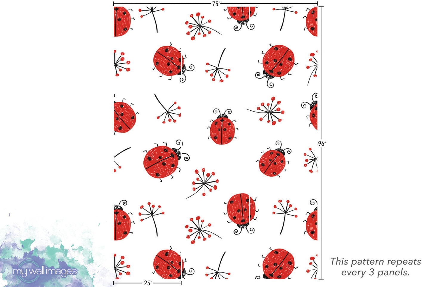 Red Ladybugs Wallpaper MW1685