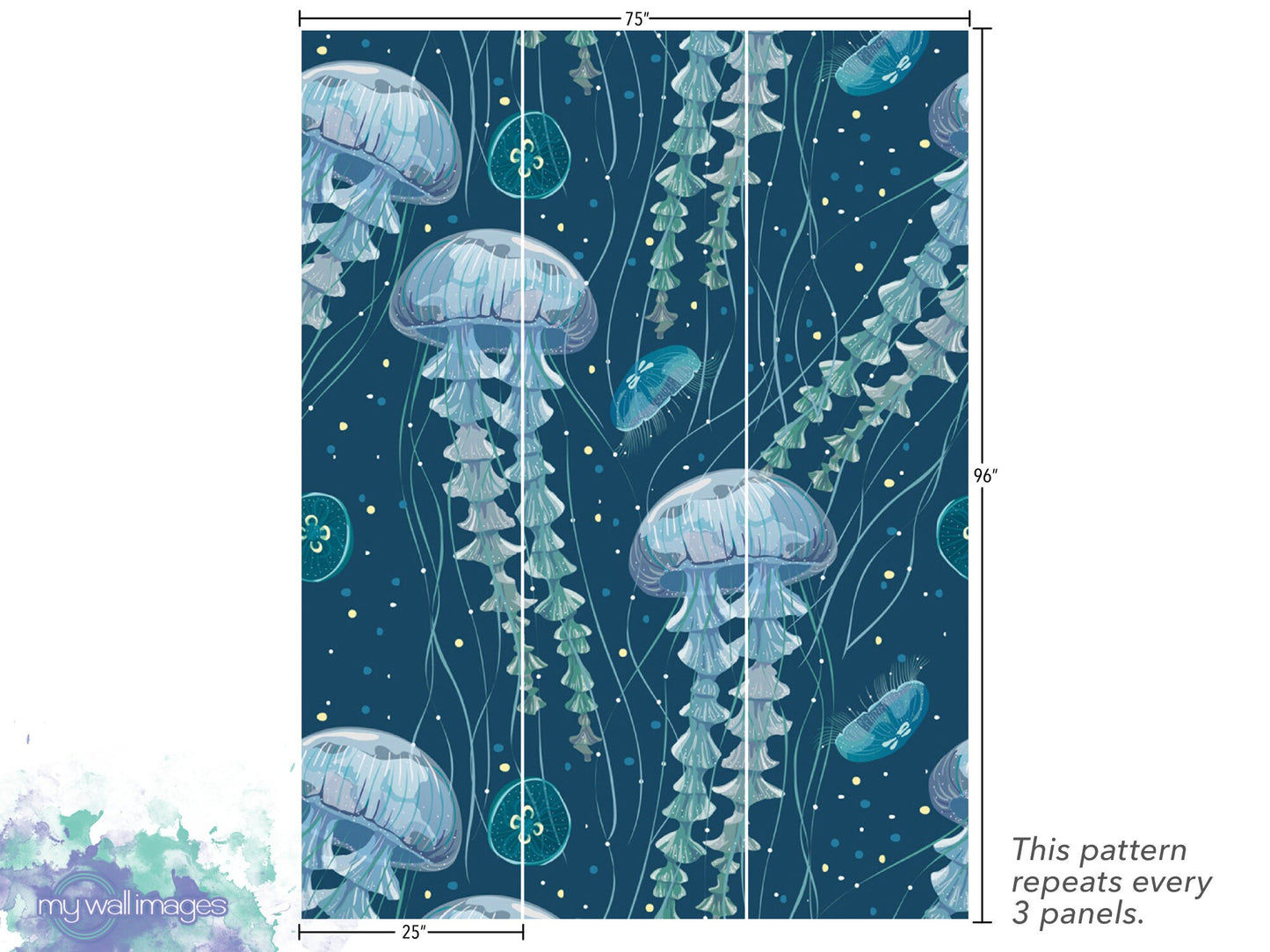 Giant Jellyfish Blues Wallpaper MW1857