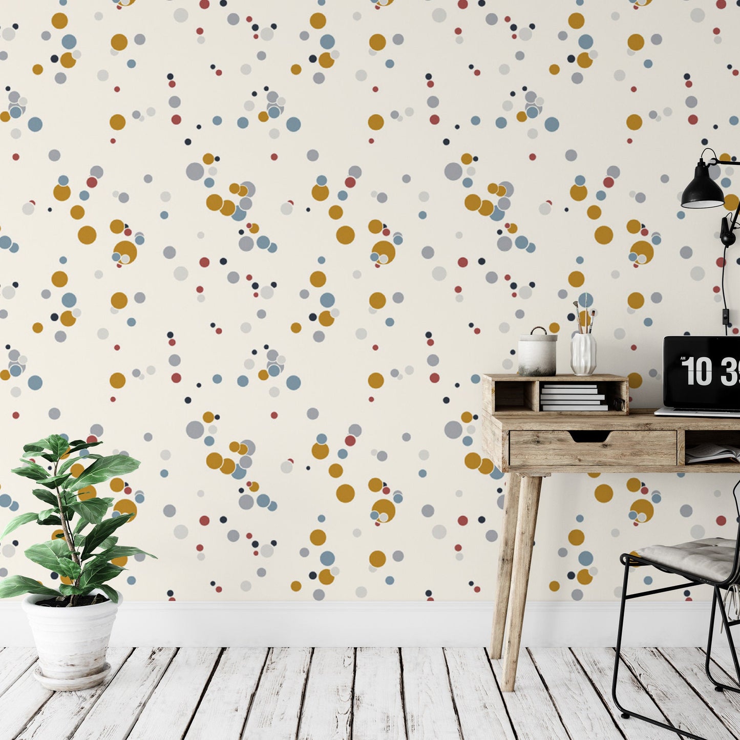 Neutral Paint Spots, Splatter Wallpaper MW1726