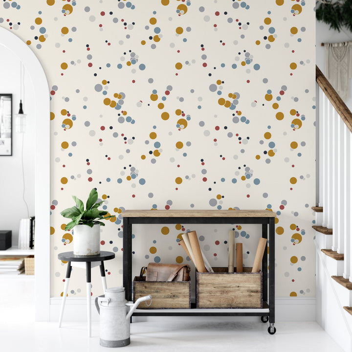 Neutral Paint Spots, Splatter Wallpaper MW1726