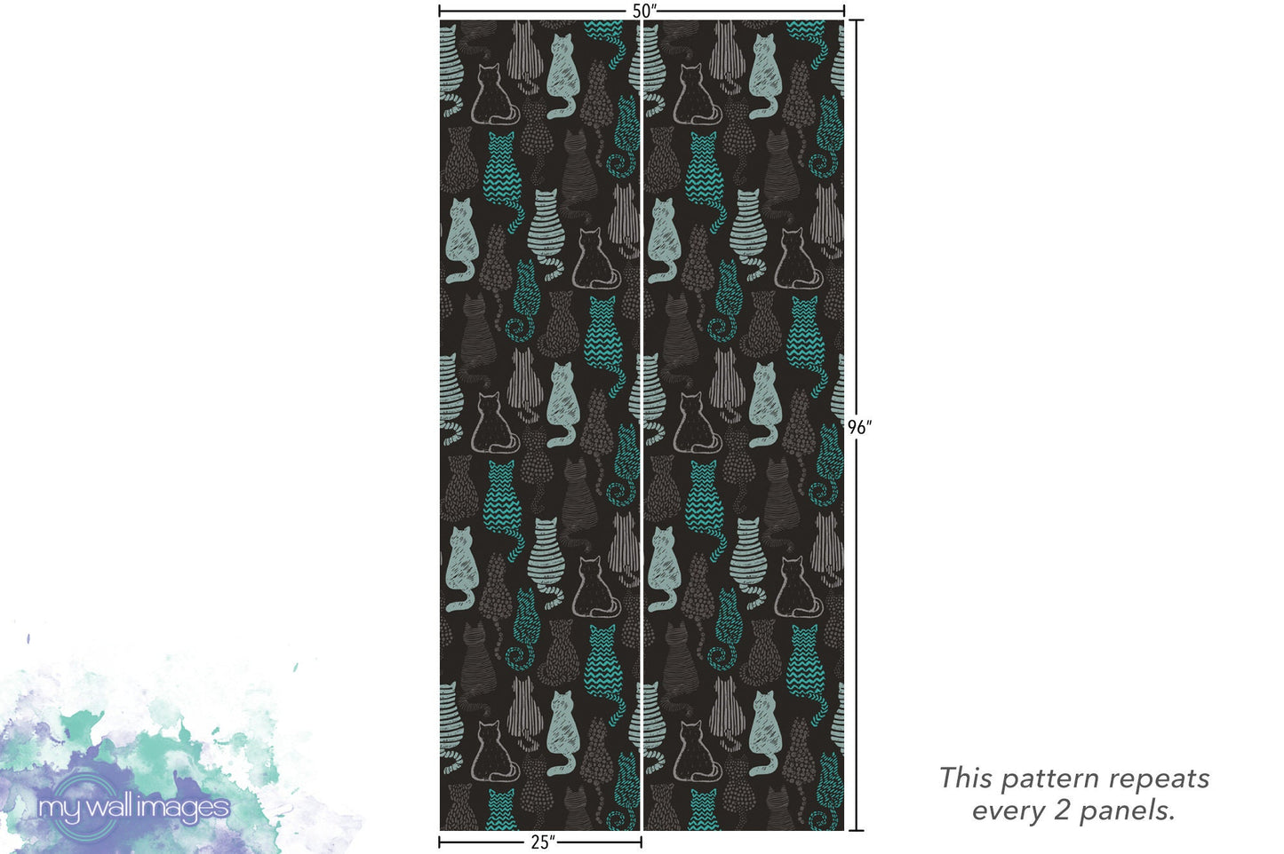 Textured Cats, Mod Kittens Wallpaper MW1804