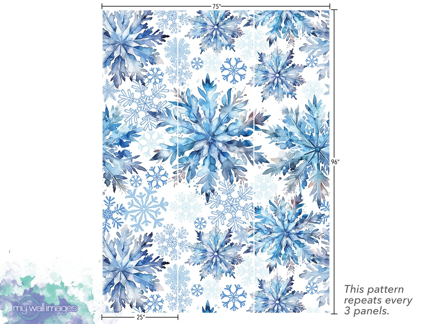 Blue Snowflakes Wallpaper MW1935