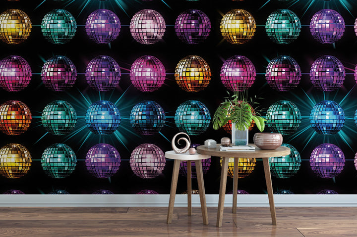 Disco Balls on Black New Years Wallpaper MW1947