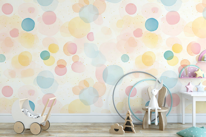 Abstract Circles in Pastels Wallpaper MW1965