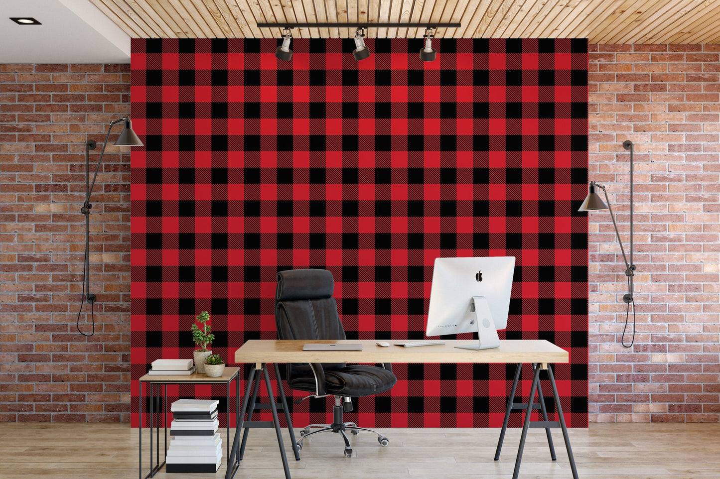 Christmas Buffalo Plaid Wallpaper MW1668