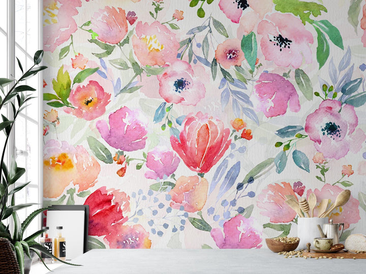 a white table topped with a potted plant next to a window