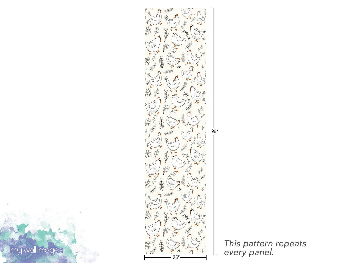 Cute Chickens, Farm Wallpaper MW1801