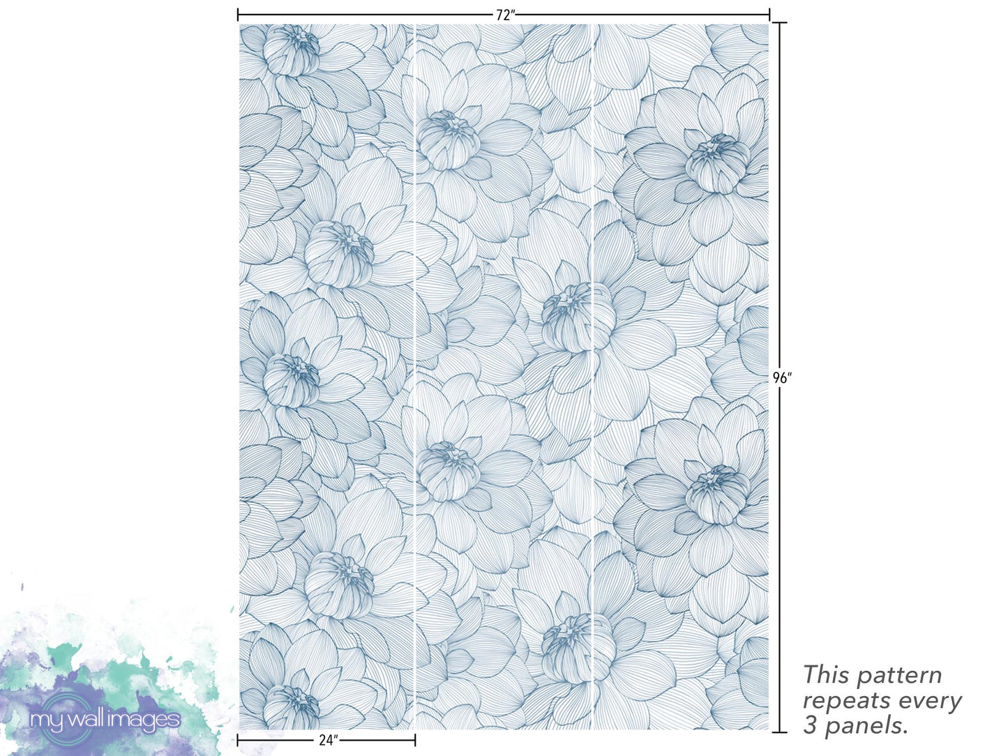 a drawing of a flower pattern on a sheet of paper