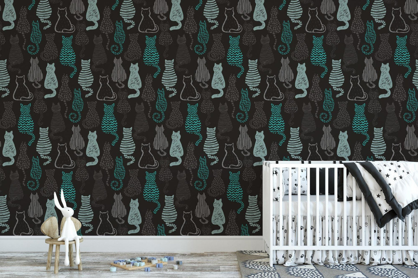 Textured Cats, Mod Kittens Wallpaper MW1804
