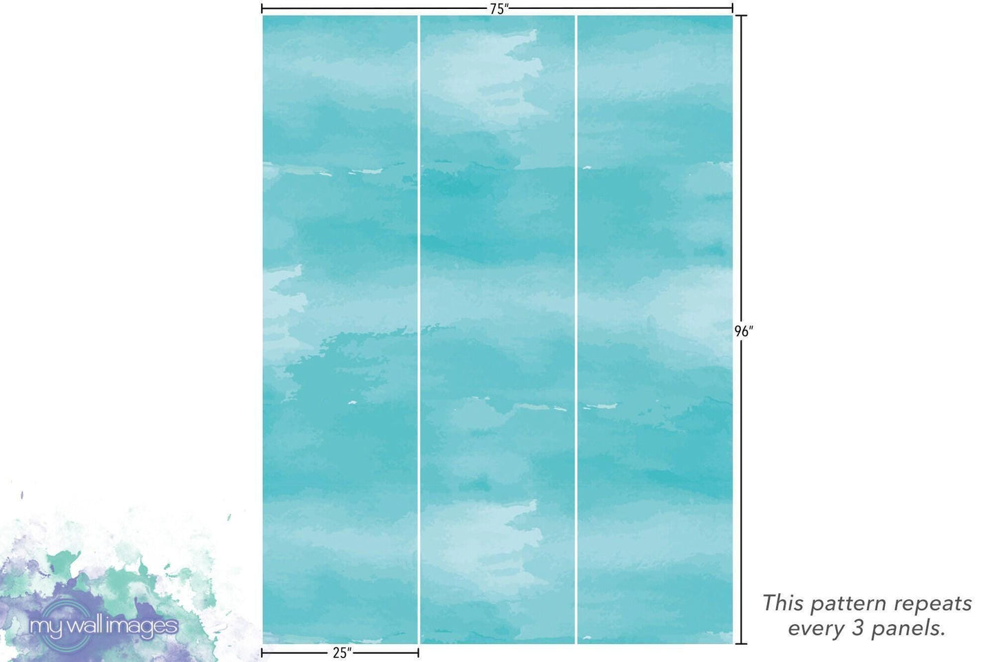 Watercolor Abstract Blue Wallpaper MW1825