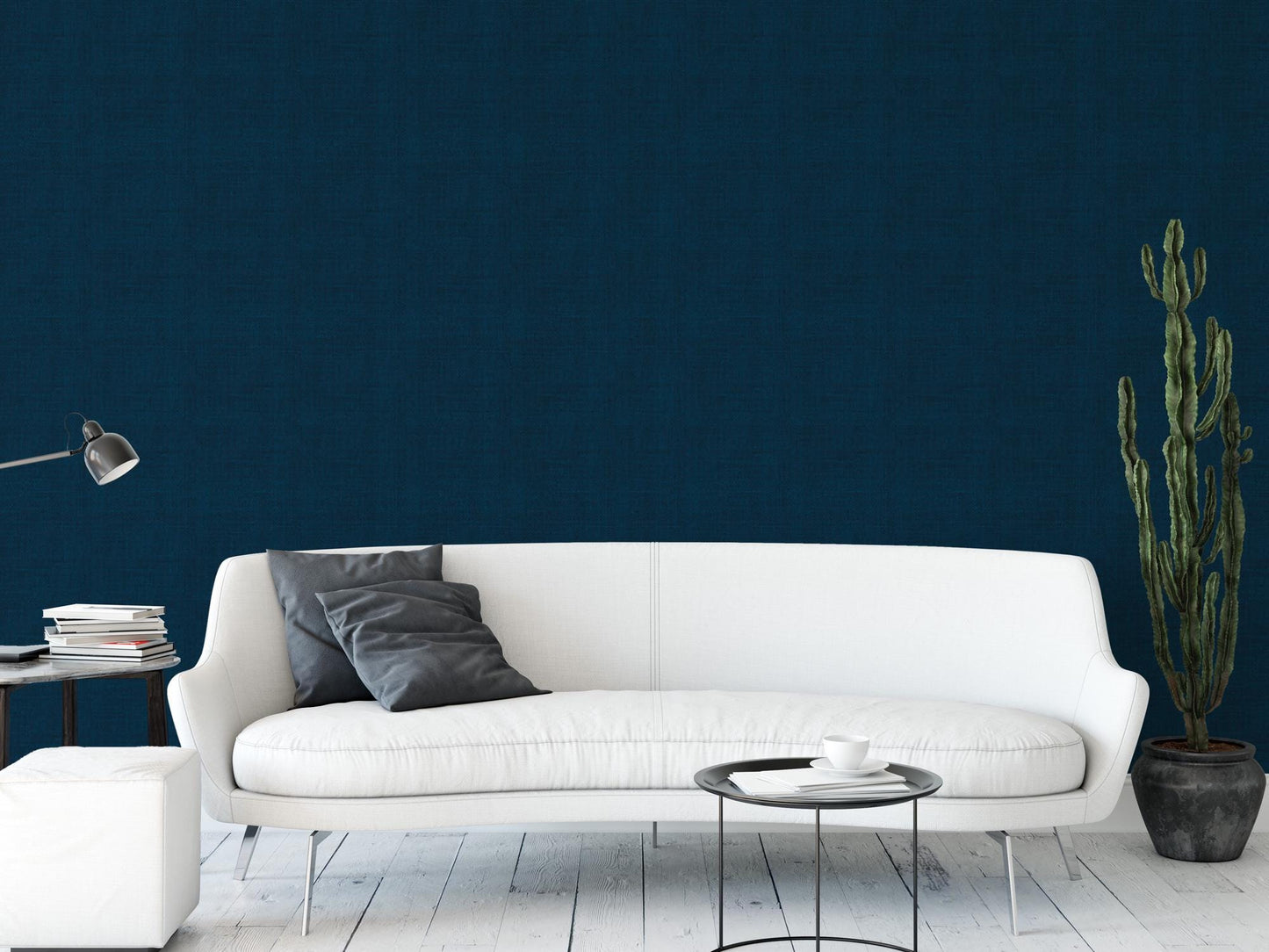 Faux Blue Cloth Wallpaper MW1530